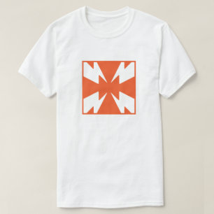 Camiseta Monograma X de Letra de Fogo Clássico
