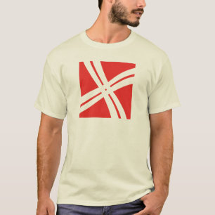 Camiseta Monograma X Letra Cruz Clássica
