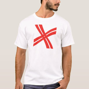 Camiseta Monograma X Letra Cruz Clássica