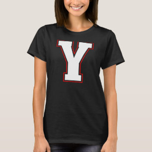 Camiseta Monograma Y inicial - Letra Y maiúscula alfabética