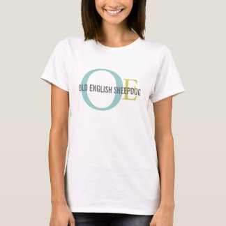 Camiseta Monogramas/Camisetas de cão antigos em inglês