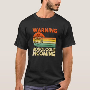 Camiseta Monólogo Admissor Dungeon Eye Rpg Roll Dr.