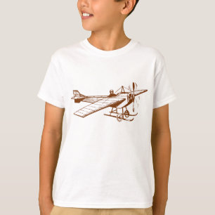 Camiseta Monoplane do vintage - noz