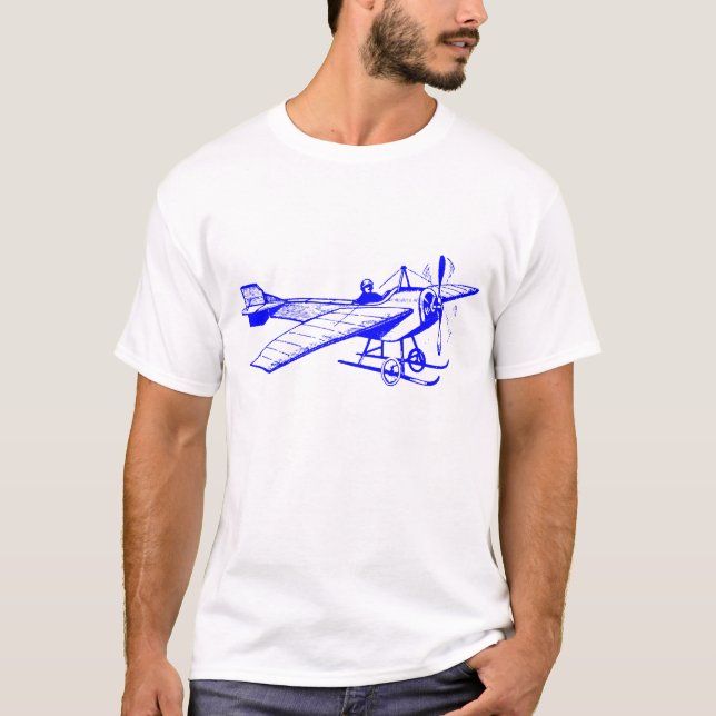Camiseta Monoplano Vintage - Azul (Frente)