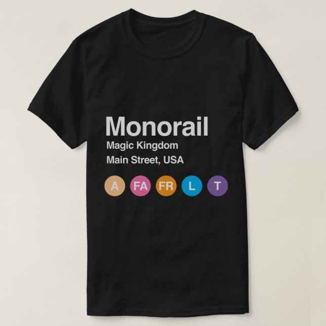Camiseta Monorail Subway Classic T-Shirt (Frente do Design)