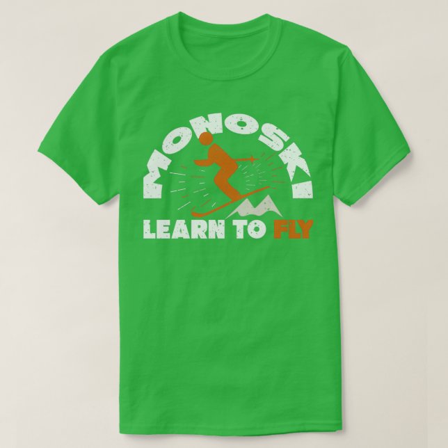 Camiseta Monoski Funny Mono Ski Skiing Gift (Frente do Design)