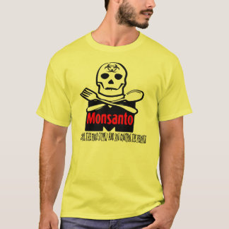 Camiseta Monsanto - controle o t-shirt da cadeia alimentar