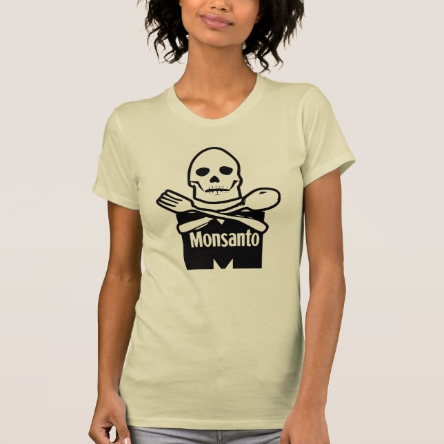 Camiseta Monsanto significa o t-shirt da morte (Frente)