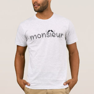 Camiseta MONSIEUR - Moustache de w das citações da