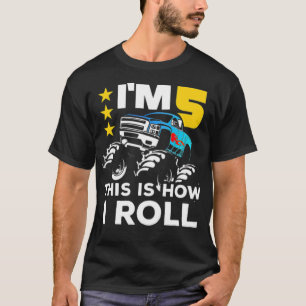 Camiseta Monster 5 Birthday dá grandes pessoas