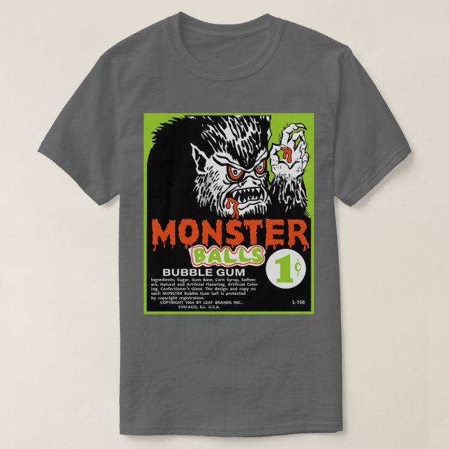 Camiseta Monster Balls Gum (Frente do Design)