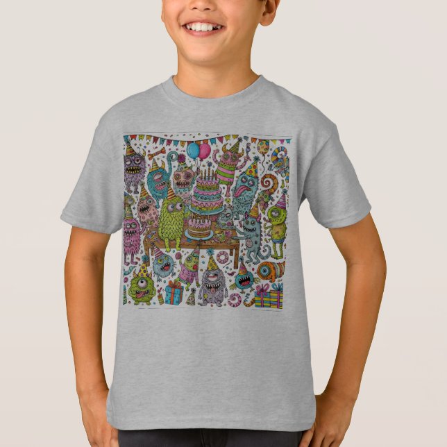 Camiseta Monster Birthday Bash (Frente)