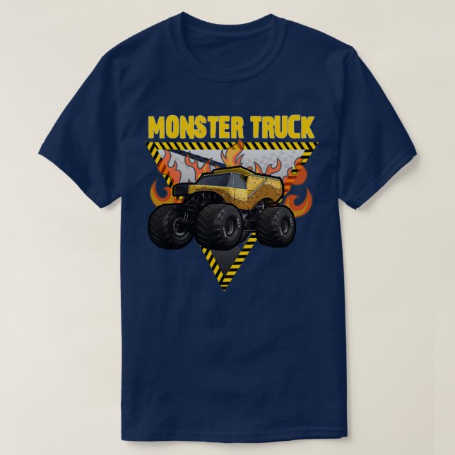 Camiseta Monster caminhão de monstro (Frente do Design)