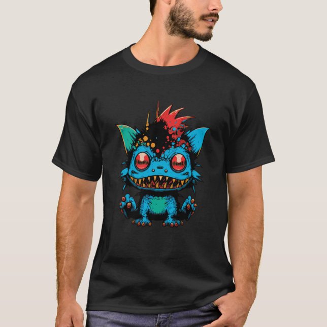 Camiseta Monster Crash Blue Cheeky Monster For Monster (Frente)