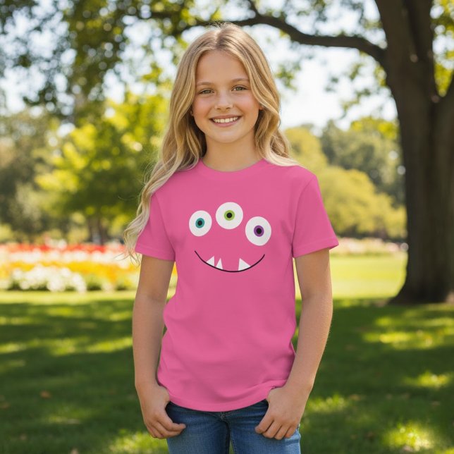 Camiseta Monster Face Três Olhos (Criador carregado)