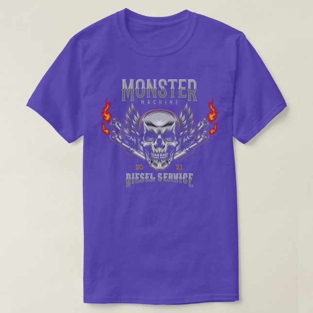 Camiseta Monster Machine (Frente do Design)
