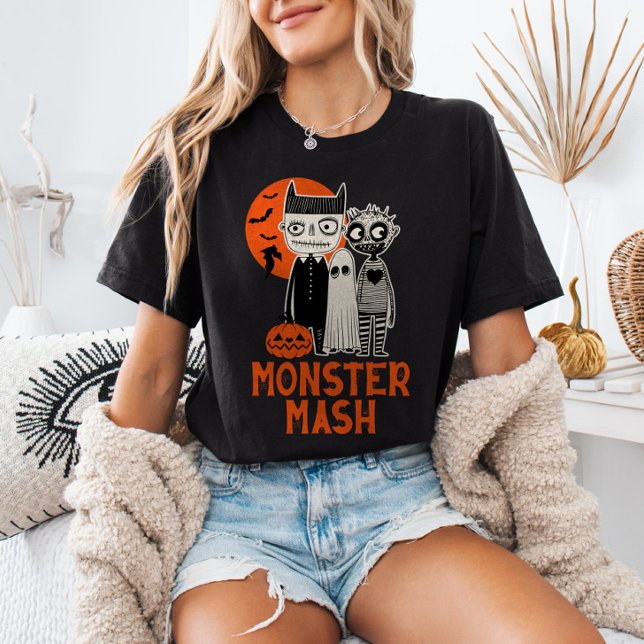 Camiseta Monster Mash Halloween Creatures Spooky Cute (Criador carregado)