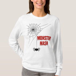 Camiseta Monster Mash Halloween Teia de Aranha