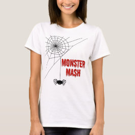 Camiseta Monster Mash Halloween Teia de Aranha