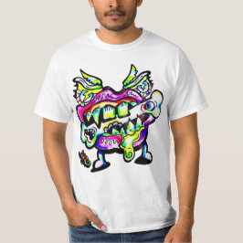 Camiseta Monster Mouth Chomp M13 Color Graphic Art T-shirt