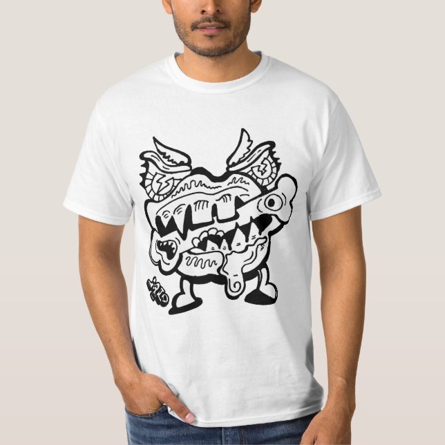 Camiseta Monster Mouth Chomp M13 - T-shirt gráfica (Frente)
