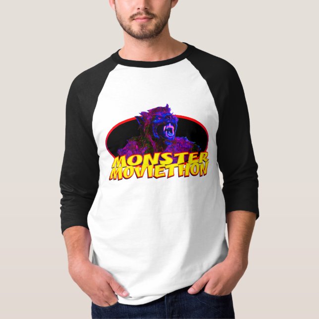 Camiseta Monster Moviethon Werewolf Wild Colors (Frente)