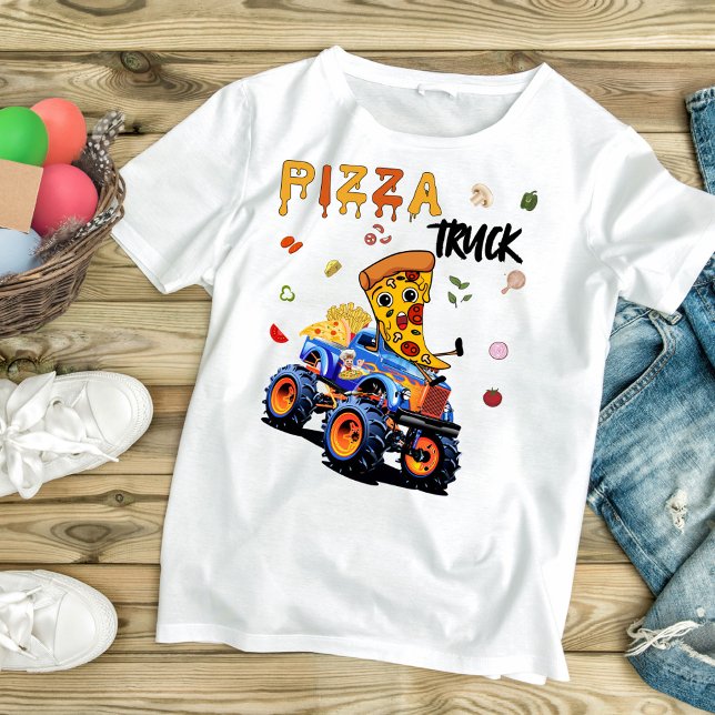 Camiseta Monster Pizza Truck (Criador carregado)