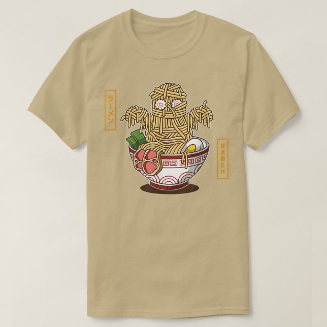 Camiseta Monster Ramen Costume Famous Japan Noodles Funny R (Frente do Design)