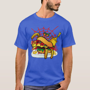 Camiseta Monster Spider Burger Comida Burger Burger Cheese