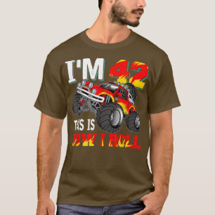 Camiseta Monster Truck, 42 anos, 42 anos, Nascimento