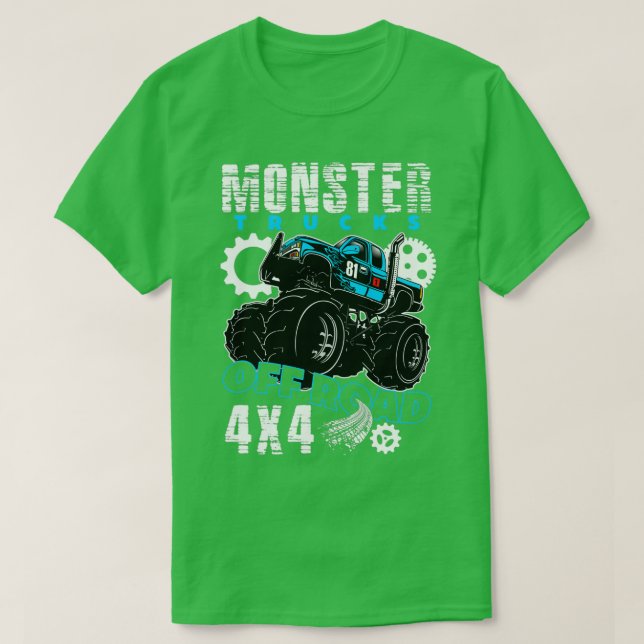 Camiseta Monster Truck 4x4 Off Road (Frente do Design)
