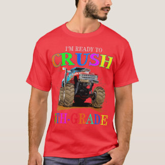 Camiseta Monster Truck 5º ano Estou pronto para esmagar 5 G