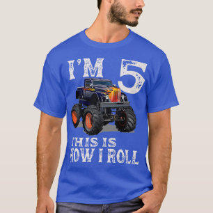 Camiseta Monster Truck 5th Birthday Gifts I'm 5 This Is How