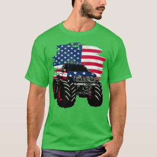 Camiseta Monster Truck American Flag