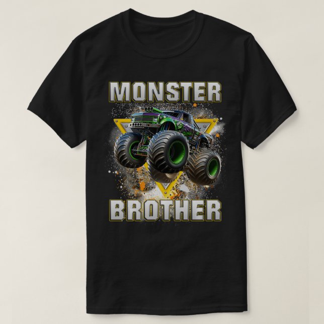 Camiseta Monster Truck Brock Monster Truck É Meu Jam Tru (Frente do Design)