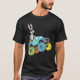Camiseta Monster Truck Bunny Ovos Dia de Páscoa Caça de Ovo