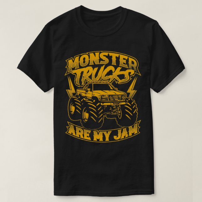Camiseta Monster Truck Car Lover Shirt Monster Jam Trucks C (Frente do Design)