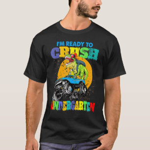 Camiseta Monster Truck Dinossaur Estou pronto para esmagar 