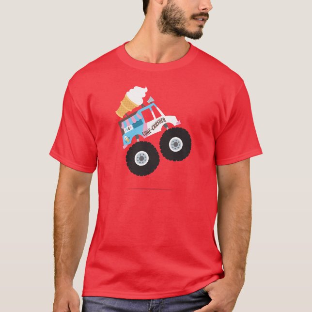 Camiseta Monster truck do sorvete (Frente)