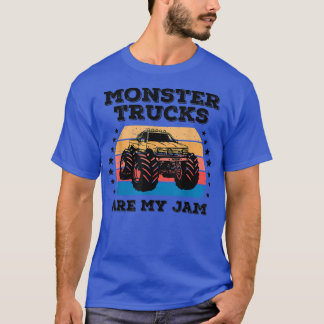 Camiseta Monster Truck É A Minha Vintage Retro Sunset Wome
