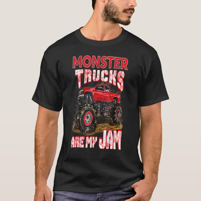 Camiseta Monster Truck É Meu Empenho Para Monster Truck Men (Frente)