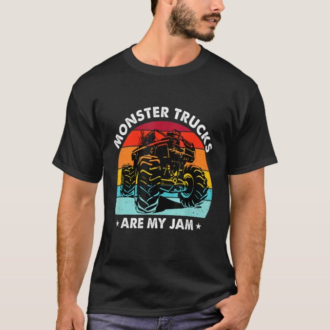 Camiseta Monster Truck É Meu Empenho Para Monstros Truck Ki (Frente)