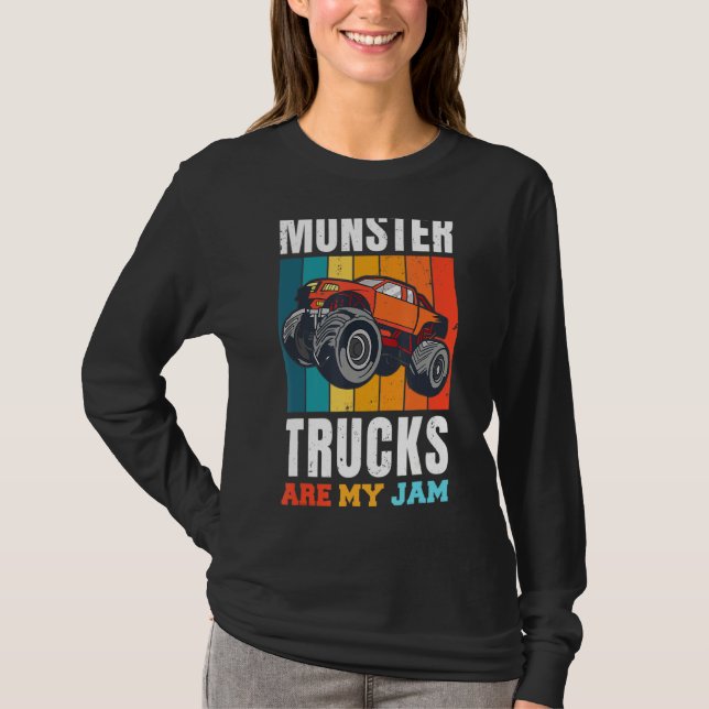 Camiseta Monster Truck É Meu Empenho Para Monstros Truck Me (Frente)