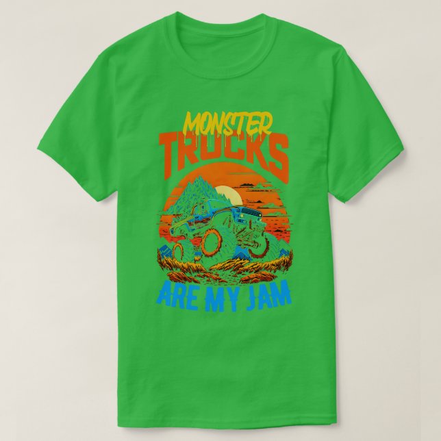 Camiseta Monster Truck é meu Jam Funny 5 (Frente do Design)