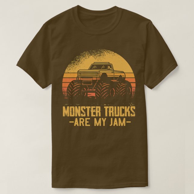 Camiseta Monster Truck É Meu Traje Para Meninos (Frente do Design)