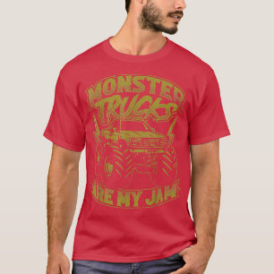 Camiseta Monster Truck É O Meu Jam Retro Truck