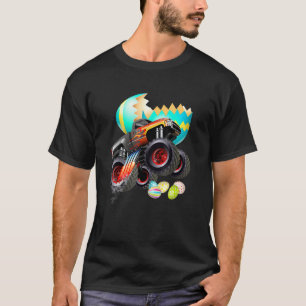 Camiseta Monster Truck Eggs Páscoa Caçadores De Ovos Crianç