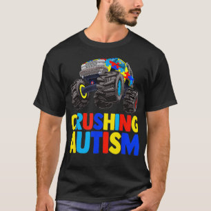 Camiseta Monster Truck Esmagando Austismo Awarene