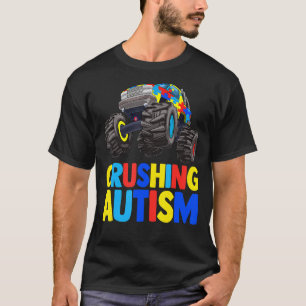 Camiseta Monster Truck Esmagando Autismo Autismo
