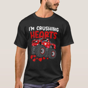 Camiseta Monster Truck Esmagando Corações Esmagados Feliz V